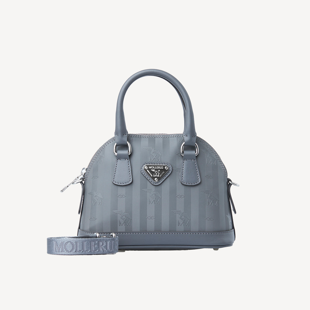 OETWIL | Handtasche Mollerus elephant grau/silber - frontal