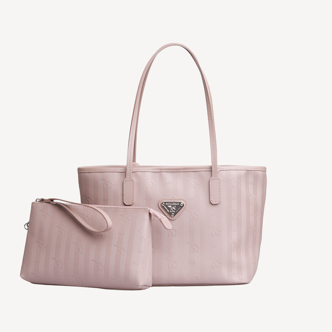 GENF | Shopper Mollerus soft rosé/silber - frontal