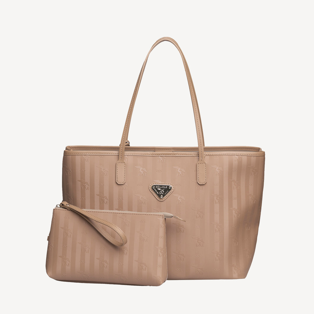 BERN | Shopper cappuccino/gold - frontal