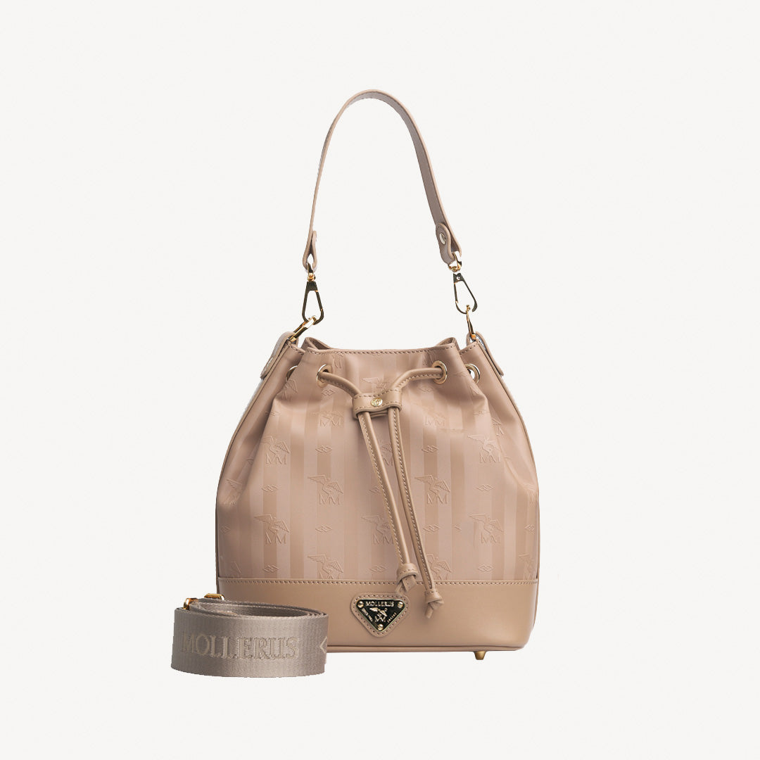 SION | Beuteltasche Mollerus cappuccino beige/gold - frontal