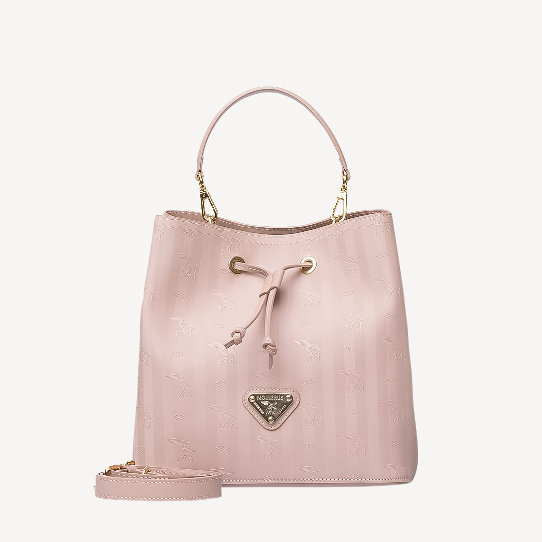 GRABS | Beuteltasche Mollerus soft rosé/gold - frontal