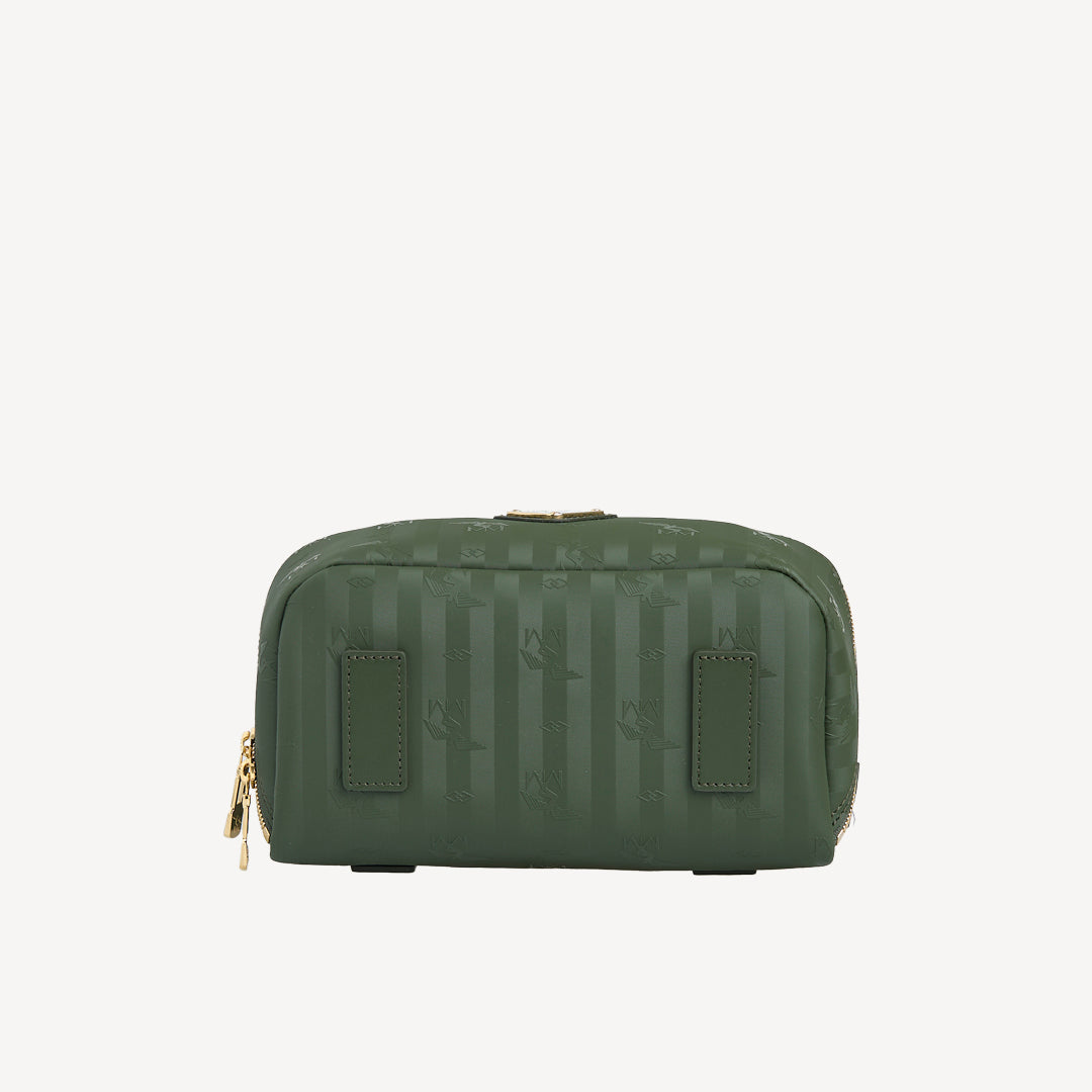 SERVAZ | Necessaire olive grün/gold - VON UNTEN