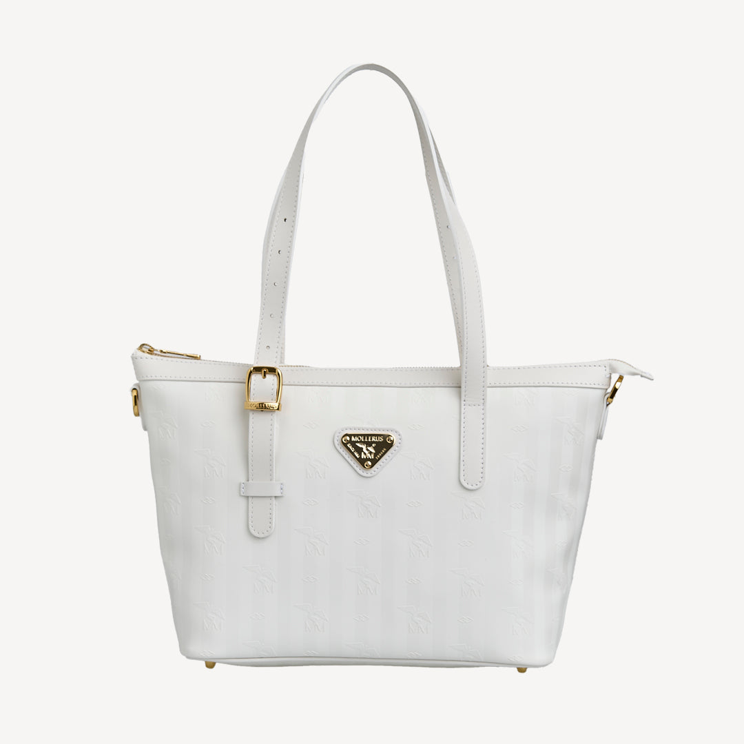 VALLON | Shopper snow weiss/gold - FRONTAL