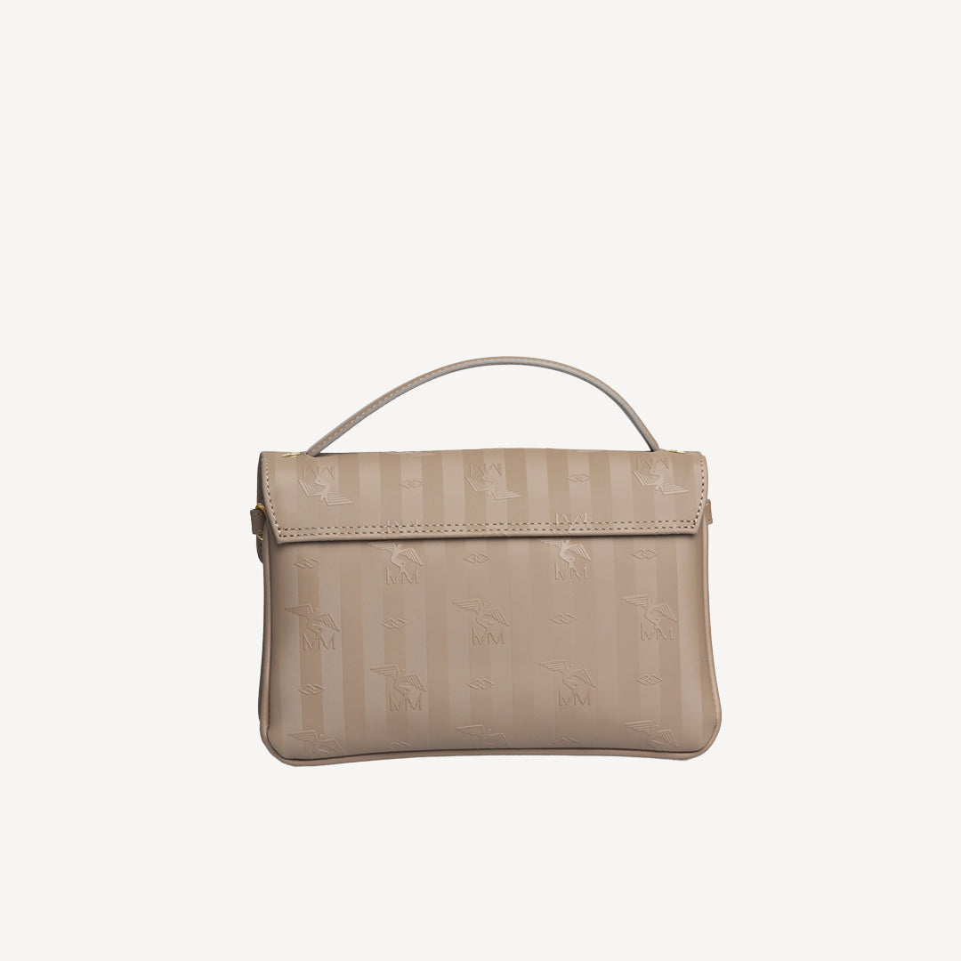 SIGNAU | Shoulder bag Mollerus taupe grey/gold