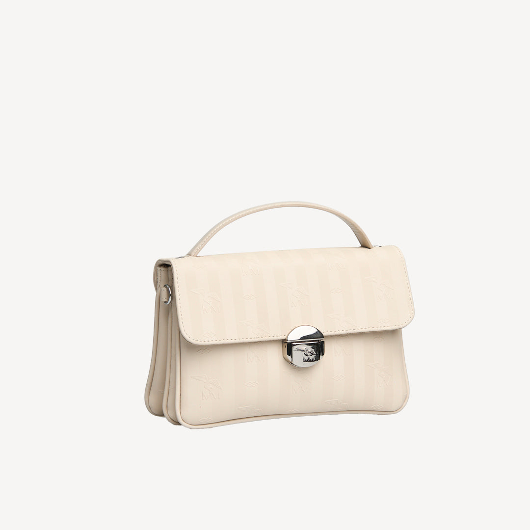 SIGNAU | Shoulder bag Mollerus pearl white/silver