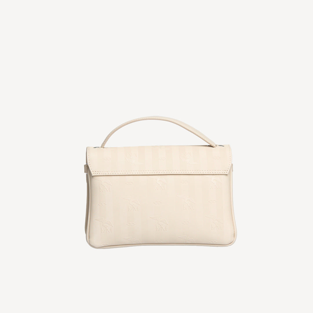 SIGNAU | Shoulder bag Mollerus pearl white/silver