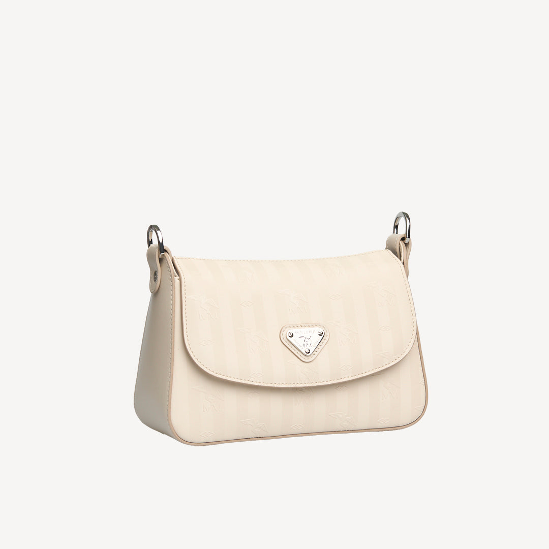 NOVILLE | Shoulder bag Mollerus pearl white/silver