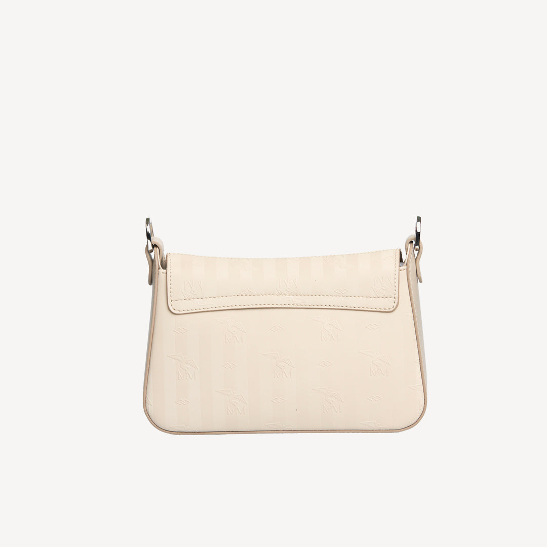 NOVILLE | Shoulder bag Mollerus pearl white/silver