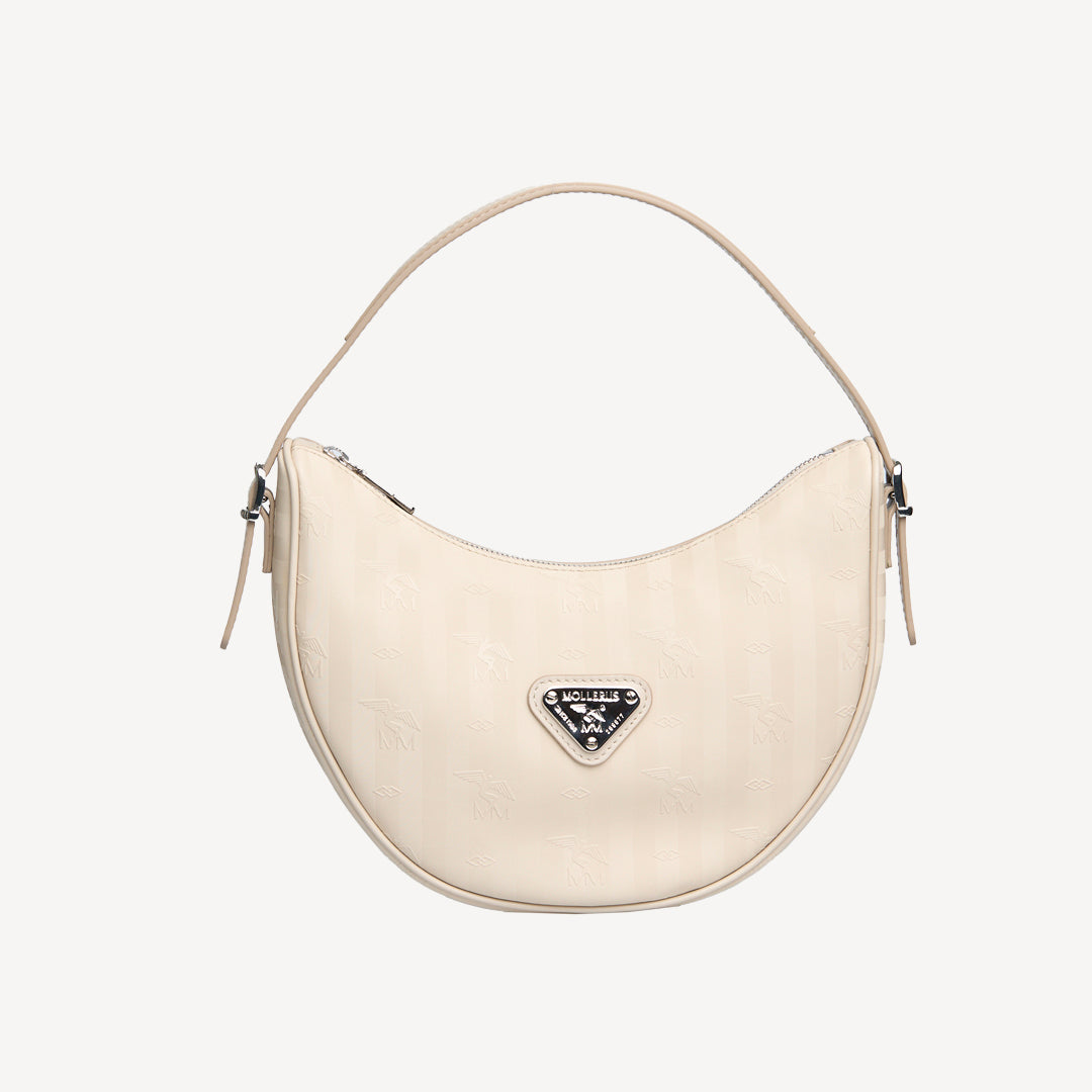 EMMEN | Shoulder bag Mollerus pearl white/silver