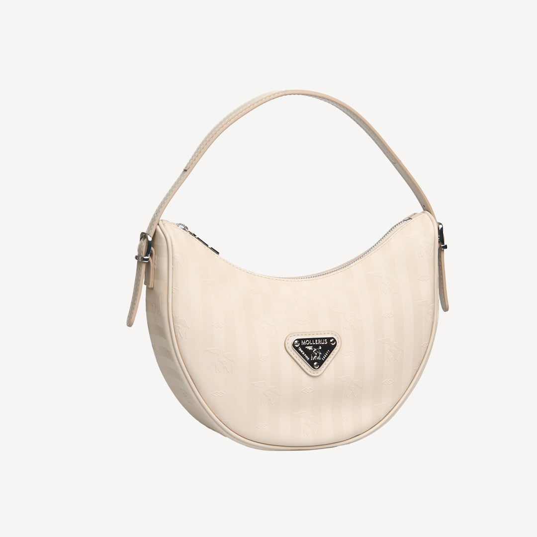 EMMEN | Shoulder bag Mollerus pearl white/silver