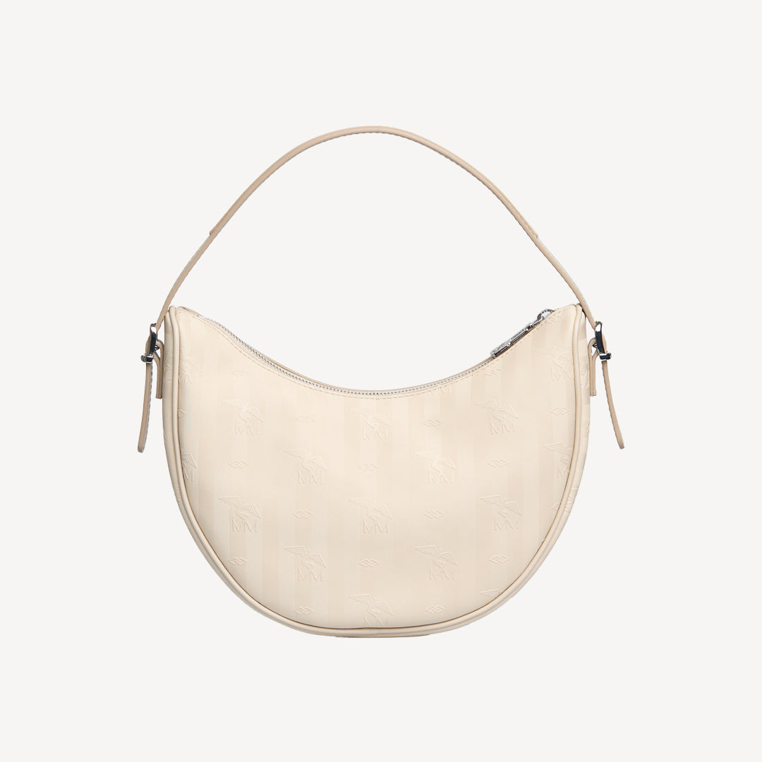 EMMEN | Shoulder bag Mollerus pearl white/silver