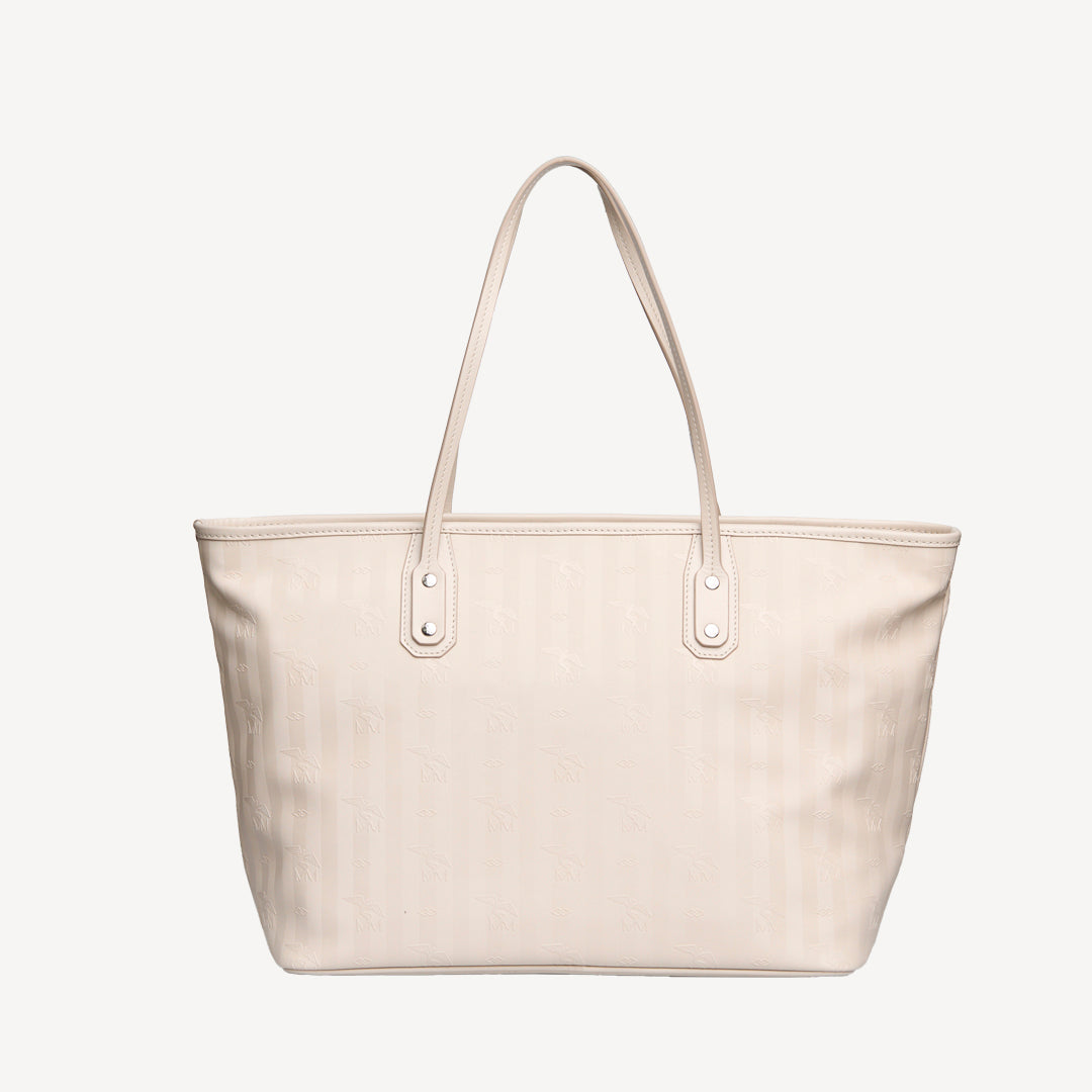 WINTERTHUR | Shopper Mollerus with zipper pearl white/silver