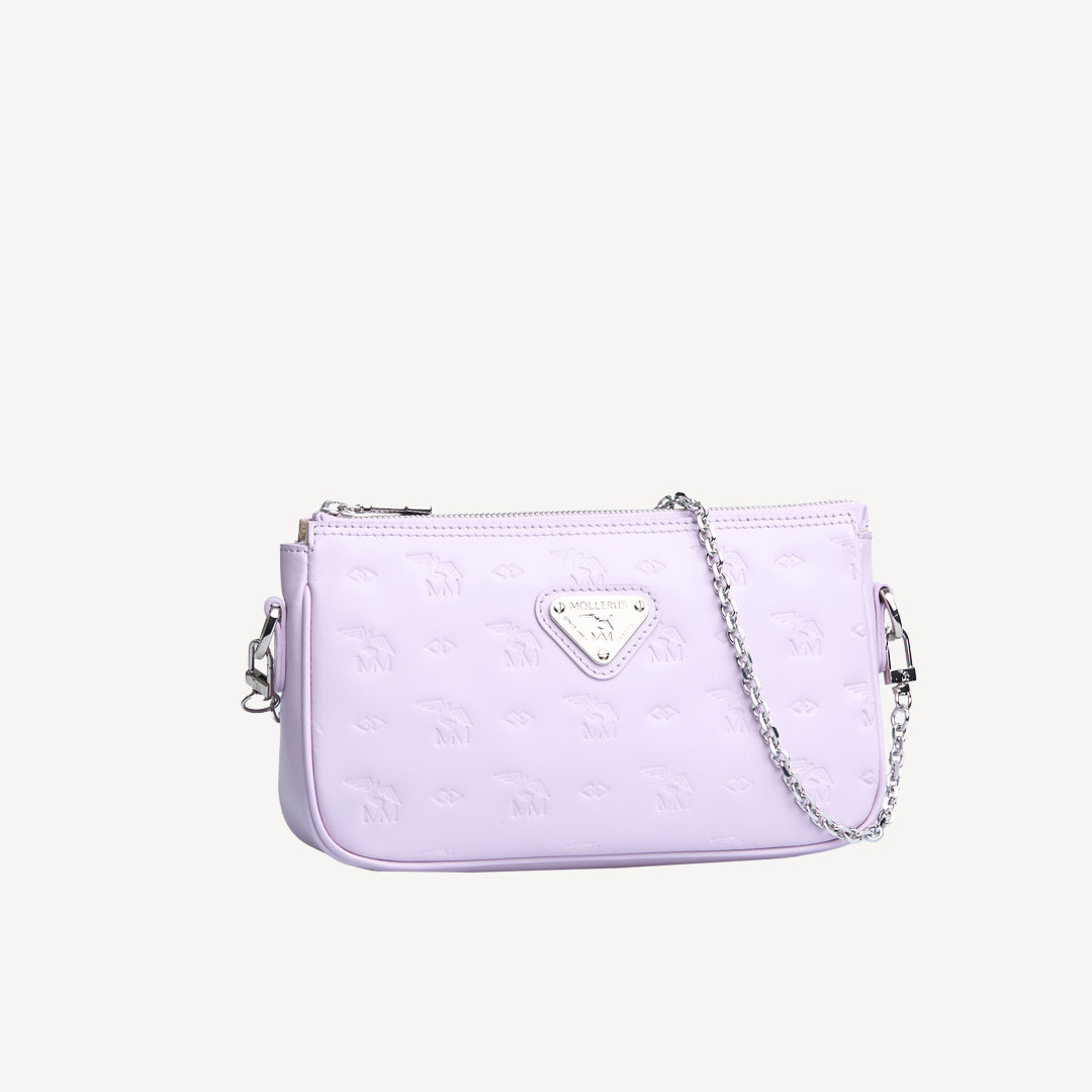 ZELL | Shoulder bag Mollerus Stampato lilac/silver