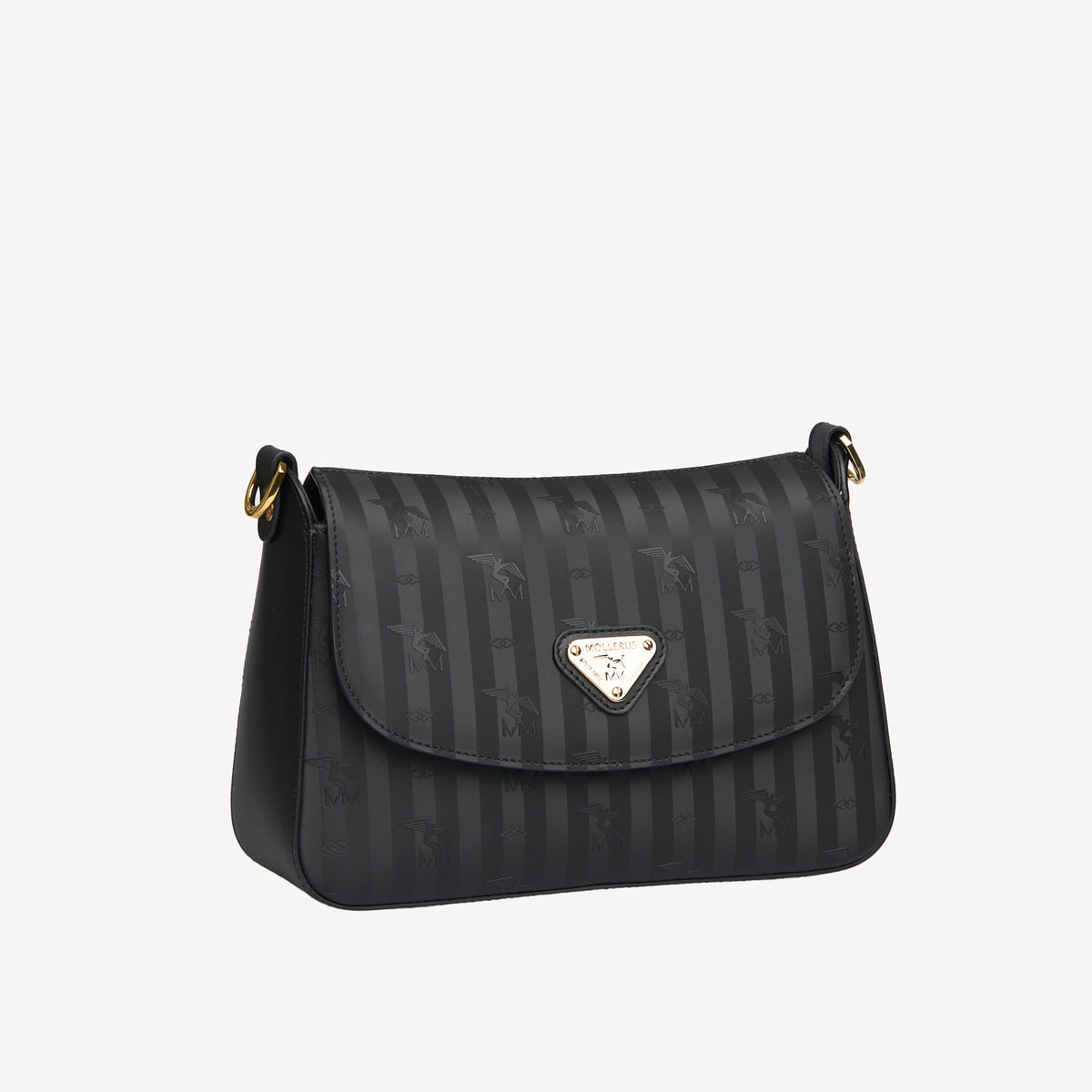 MONNAZ | Shoulder bag Mollerus classic black/silver