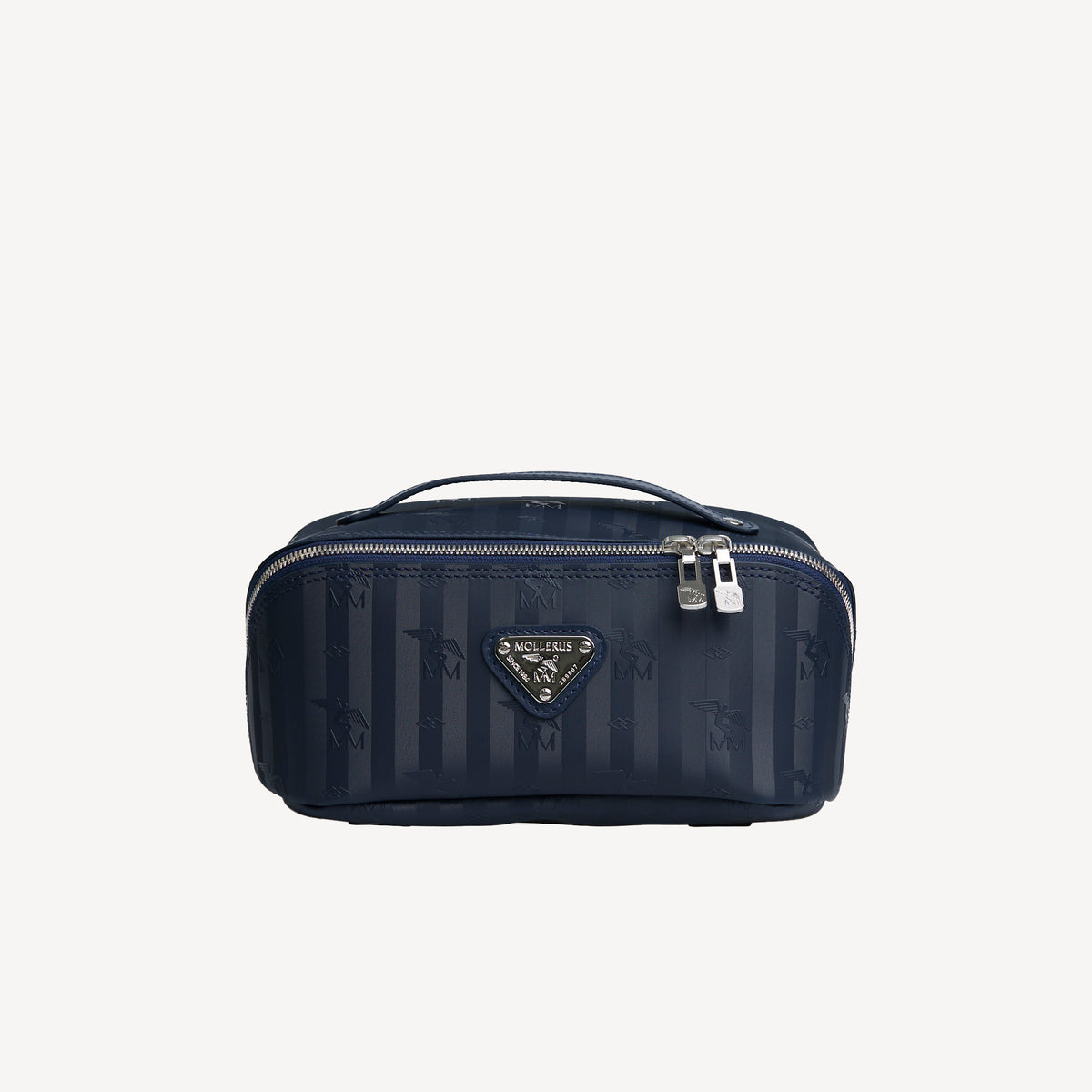 SERVAZ | Necessaire Mollerus space blau/silber - frontal