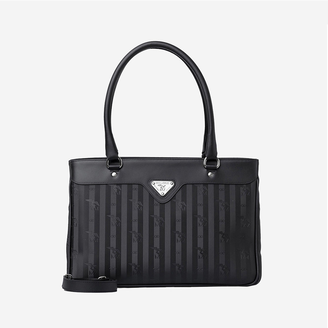 SULZ | Handtasche Mollerus schwarz/silber - frontal