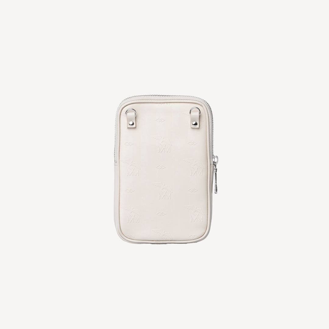 WILDHORN | Cell phone wallet white/gold