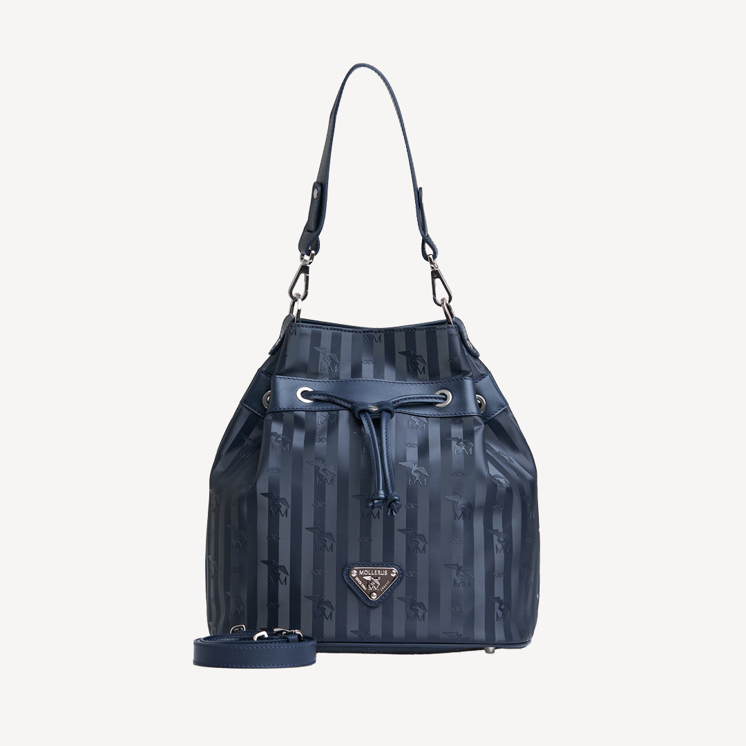 DURBAN | Beuteltasche space blau/silber - FRONTAL