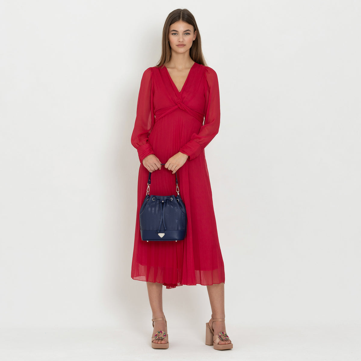 SION | Beuteltasche midnight blau/silber - full body
