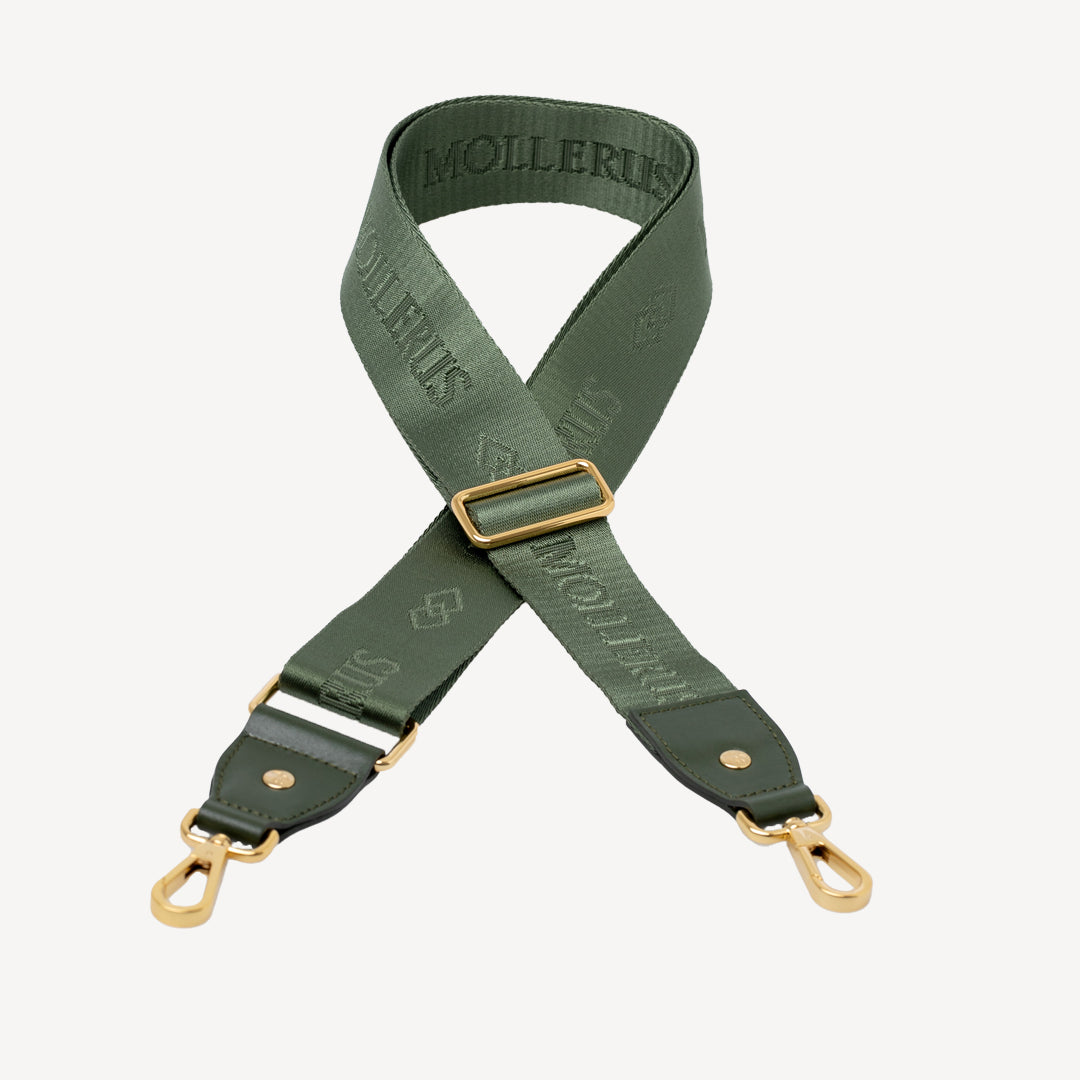 ALADDIN | Shoulder strap olive green/gold