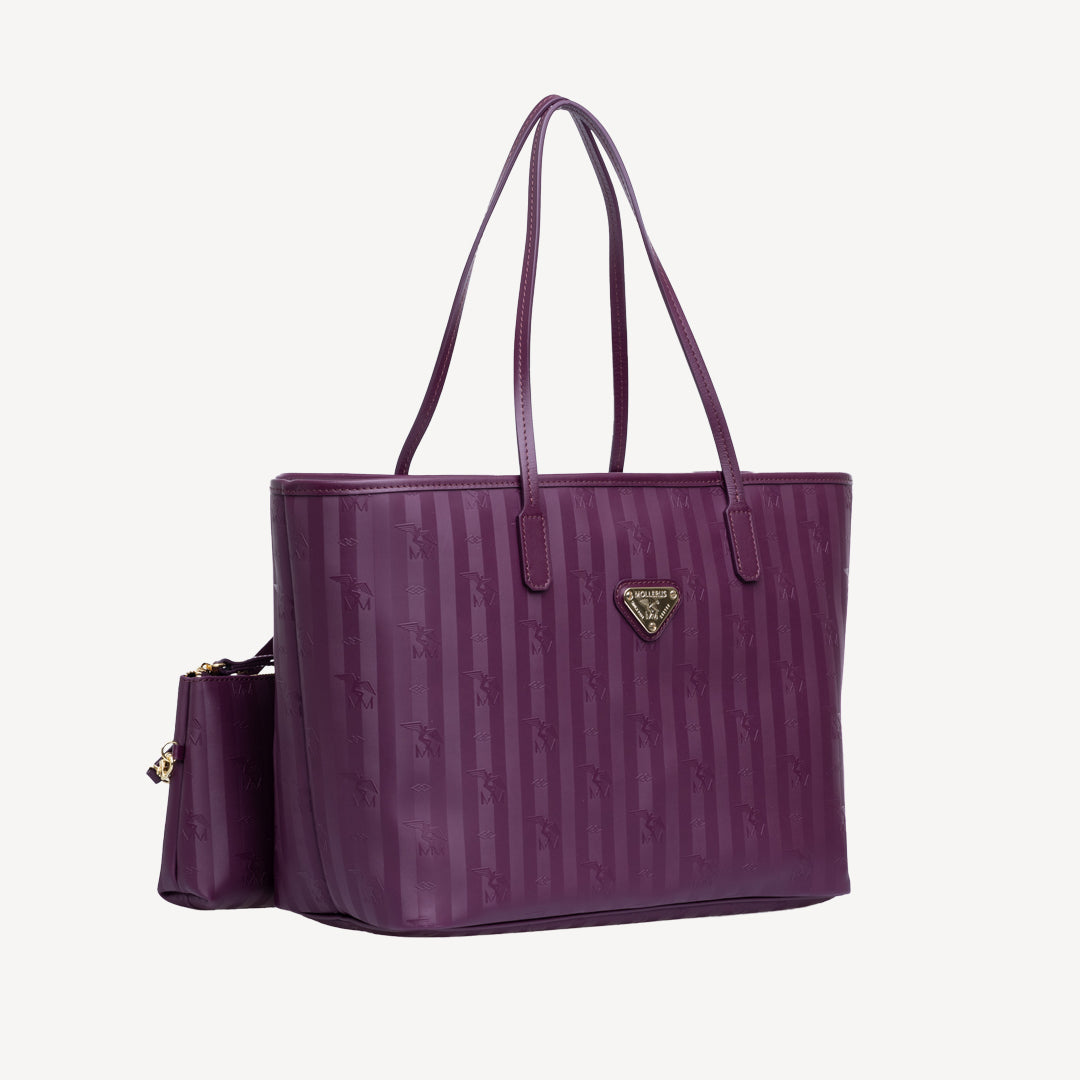 BERN | Shopper plum violette/gold - frontal