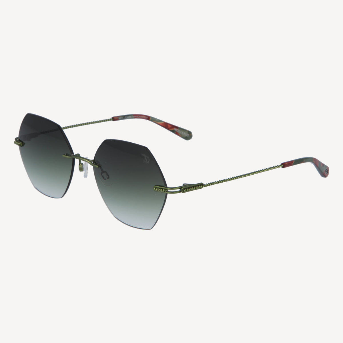 LA BERRA | Sonnenbrille dunkelgrün - seitlich