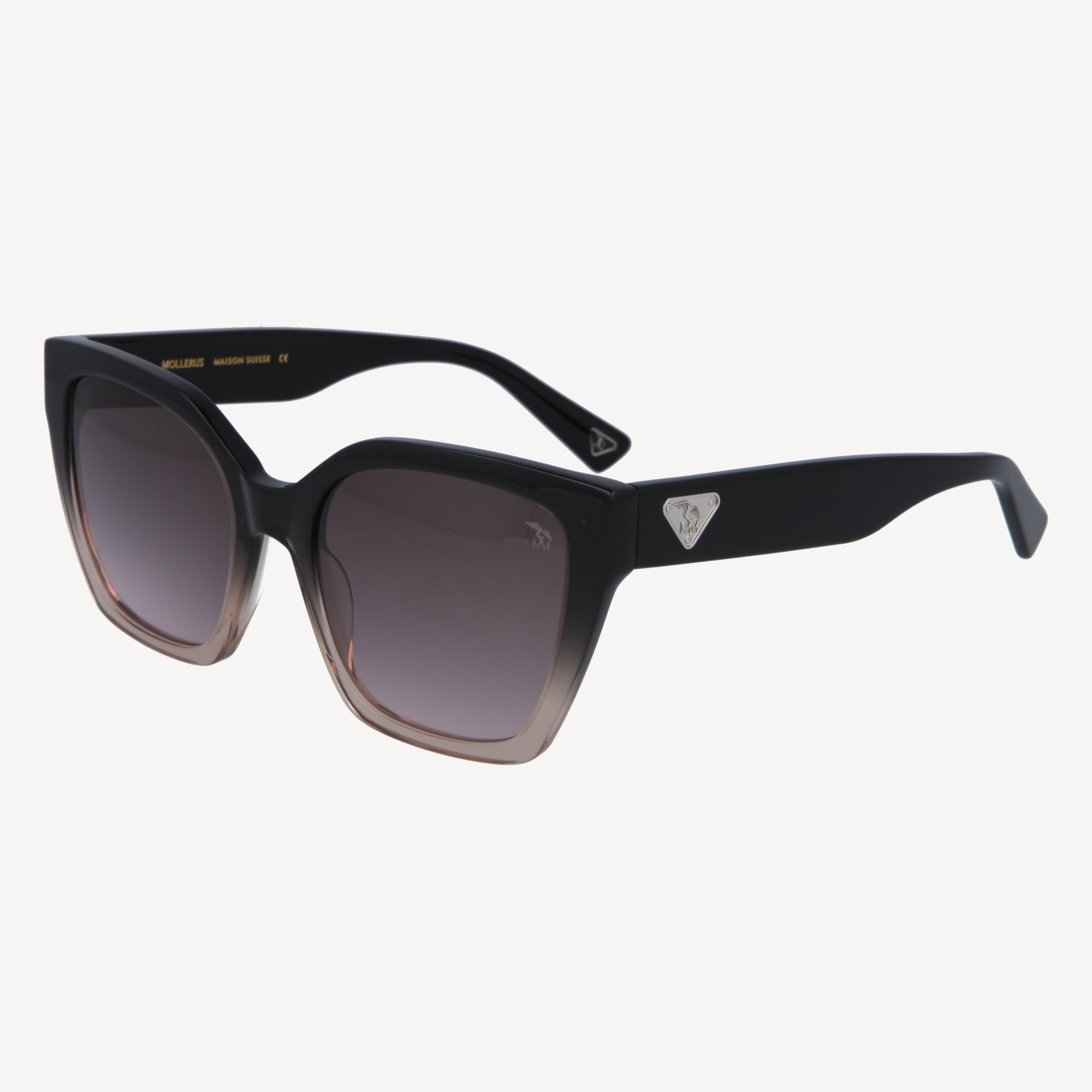 MONTE BAR | Sonnenbrille schwarz beige/silberMONTE BAR | Sonnenbrille schwarz beige/silber - FRONTAL