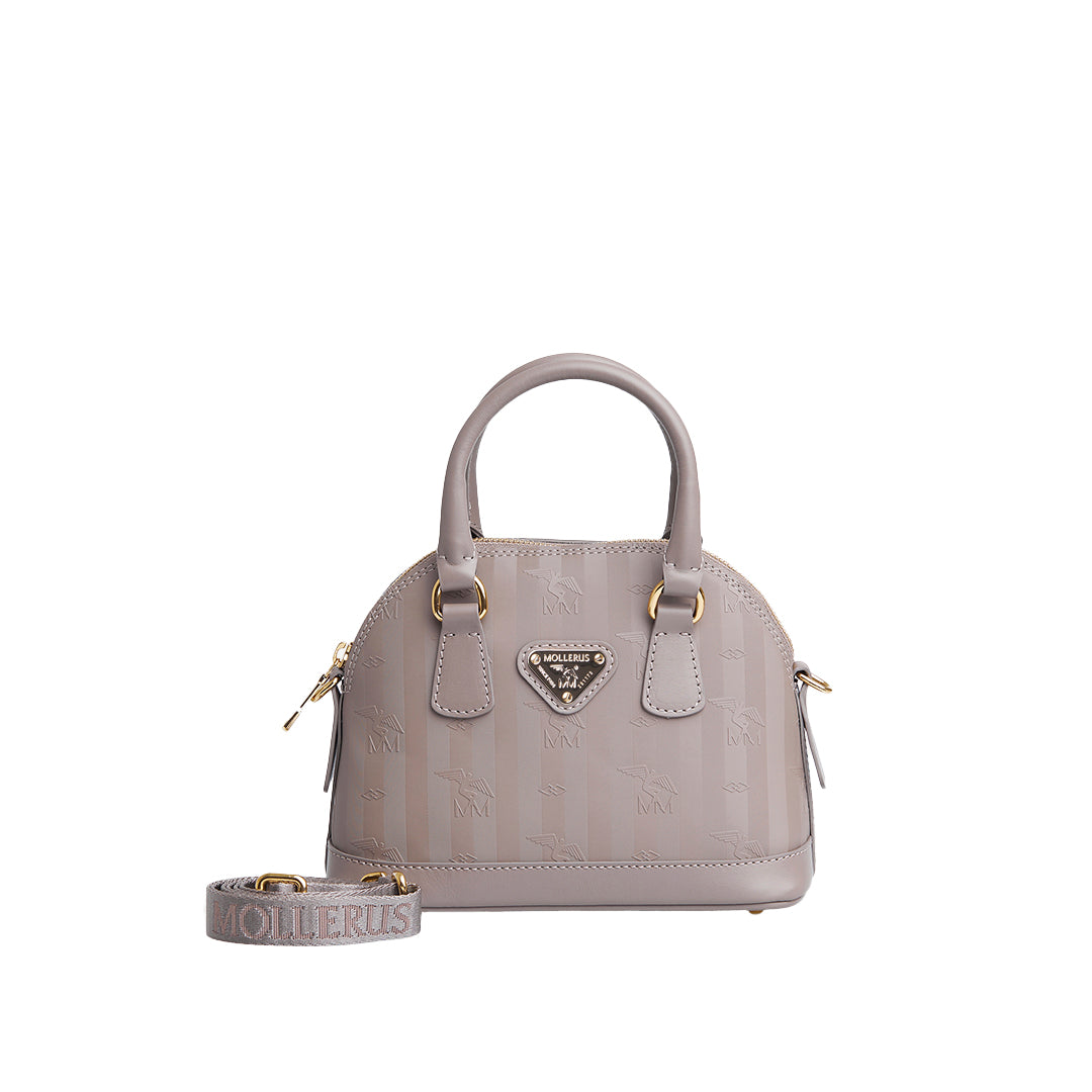 OETWIL | Handtasche taupe grau/gold - FRONTAL