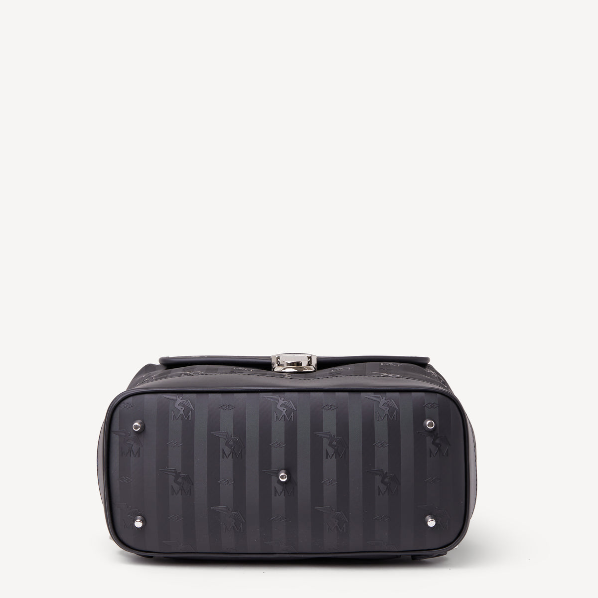 MINUSIO | Rucksack schwarz/silber - Unterseite