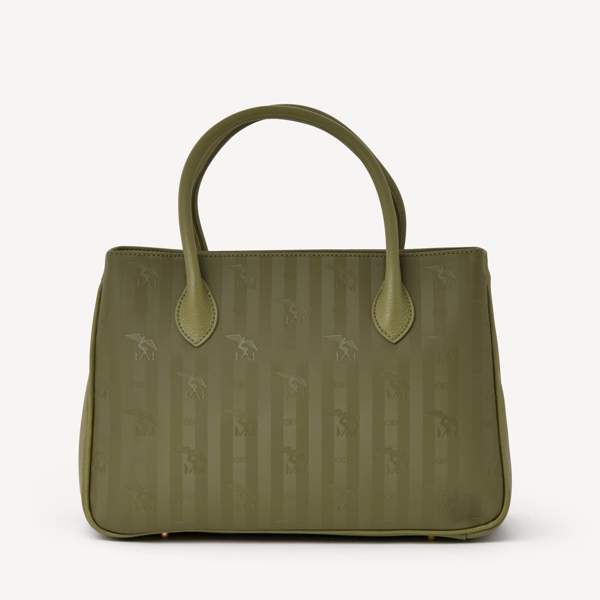 DONAT | Handtasche grün/gold - von hinten 