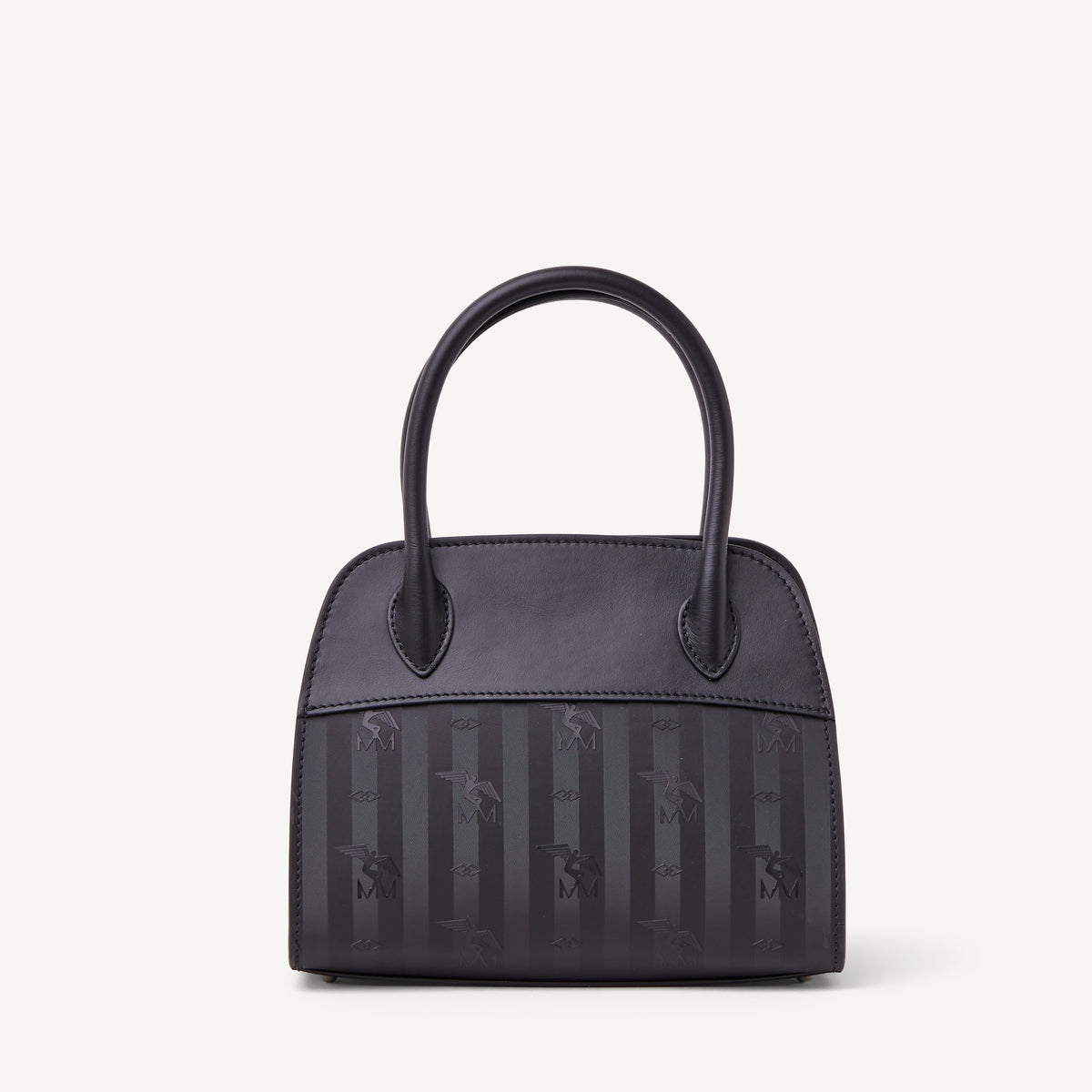 SOGLIO | Handtasche schwarz/silber - von hinten 