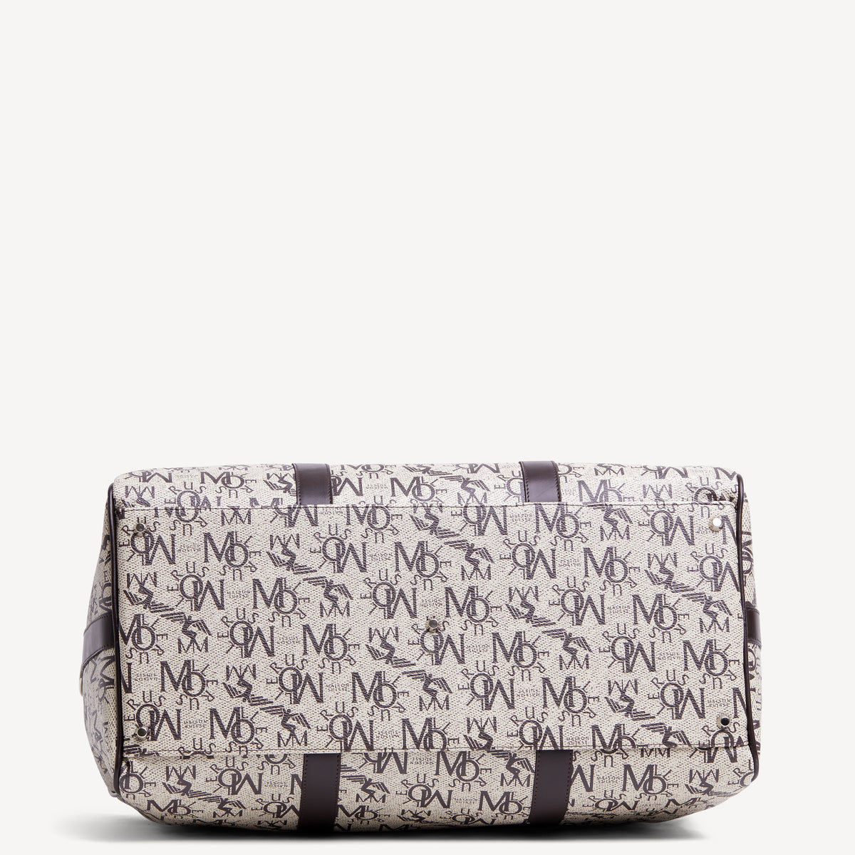 MADRID | Reisetasche Coated pearl braun/gold - von unten
