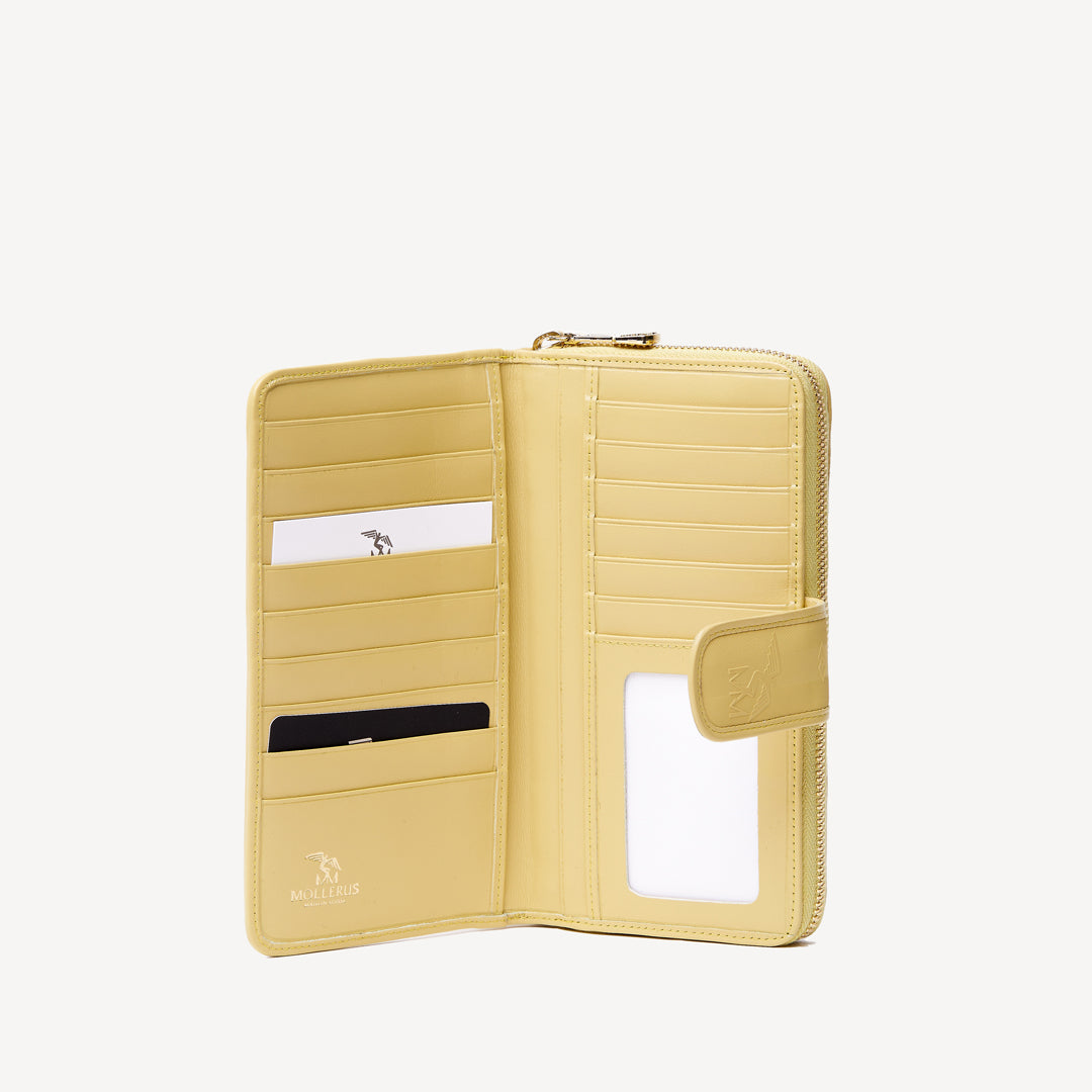 MATTERHORN | Portemonnaie ginger gelb/gold - seitlich offen