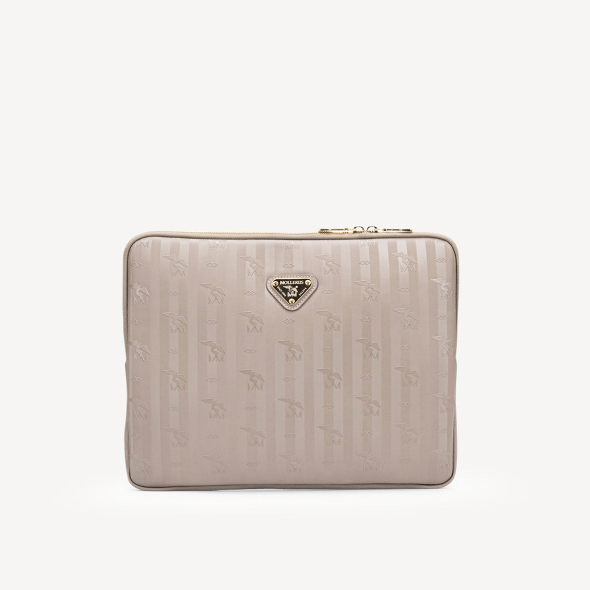 ROETI | Laptop bag taupe/gold