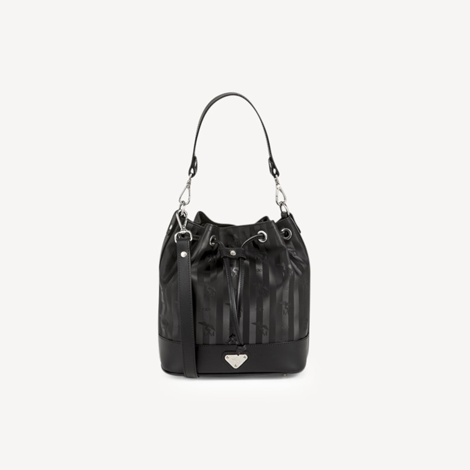 SION | Pouch bag black / silver