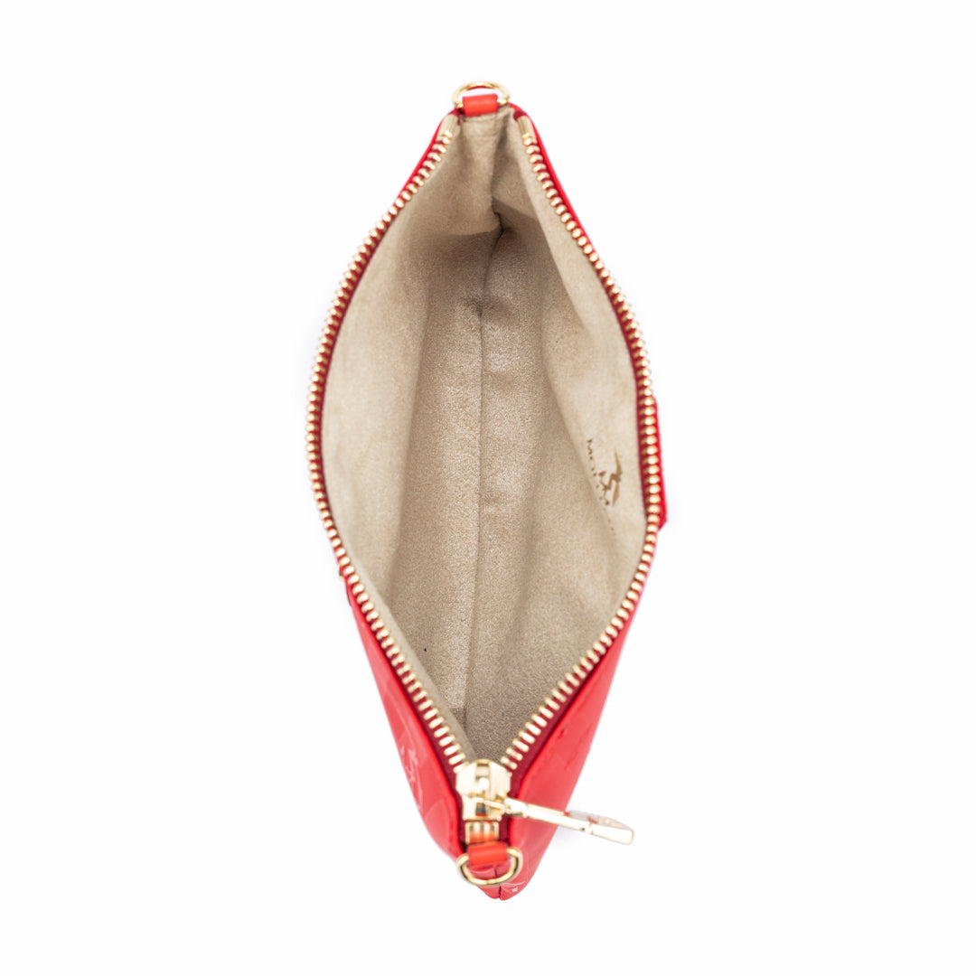 ARVIGO | Kettentasche cherry rot/gold - vom Inneren