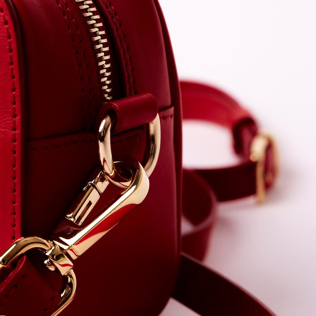 INWIL | Shoulder bag cherry red/gold
