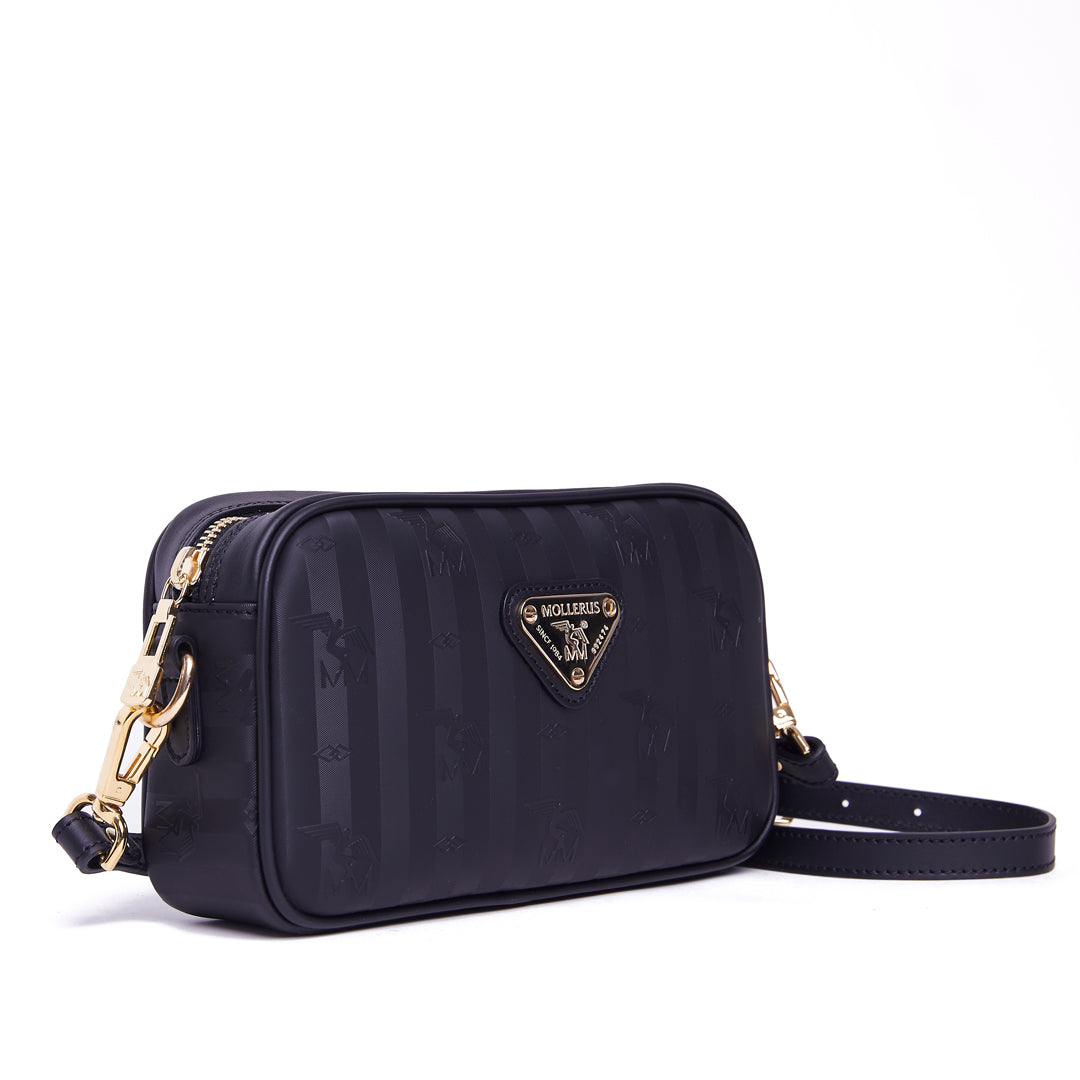 LÜEN | shoulder bag black/gold